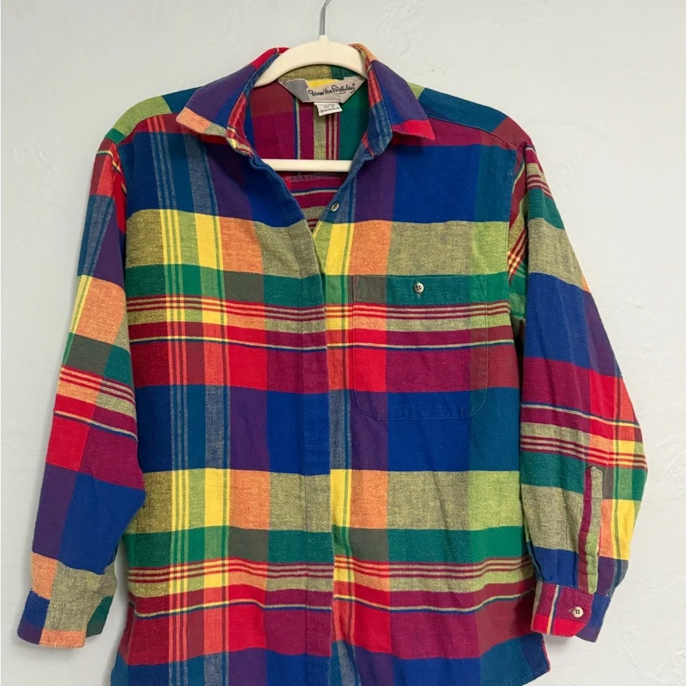 Colorful Vintage 100% Cotten DVF Shirt - Picture 1 of 3